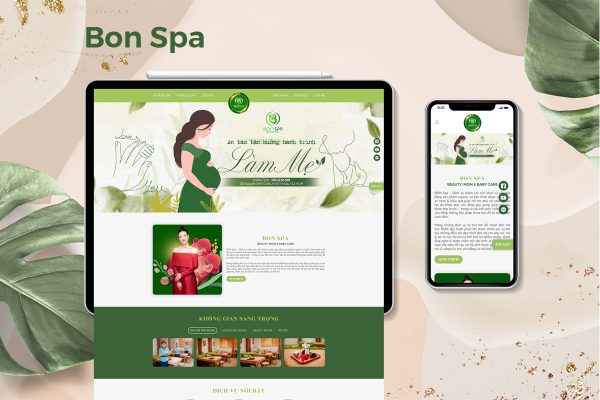 Bon spa landing page