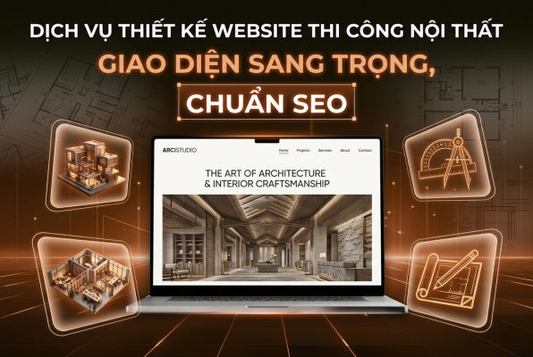 Dịch vụ thiết kế website thi công nội thất
