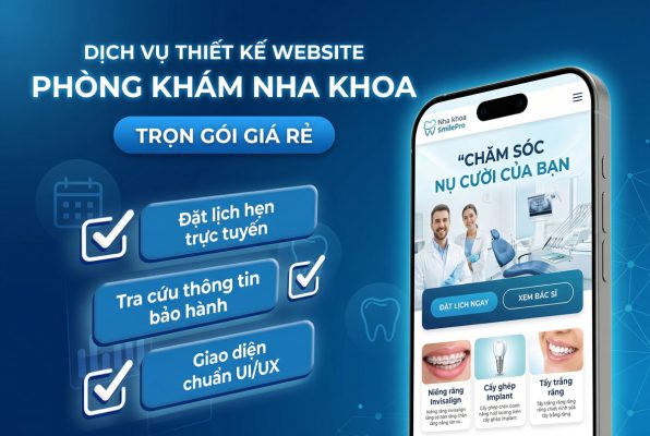 Dịch vụ thiết kế website phòng khám nha khoa chuyên nghiệp