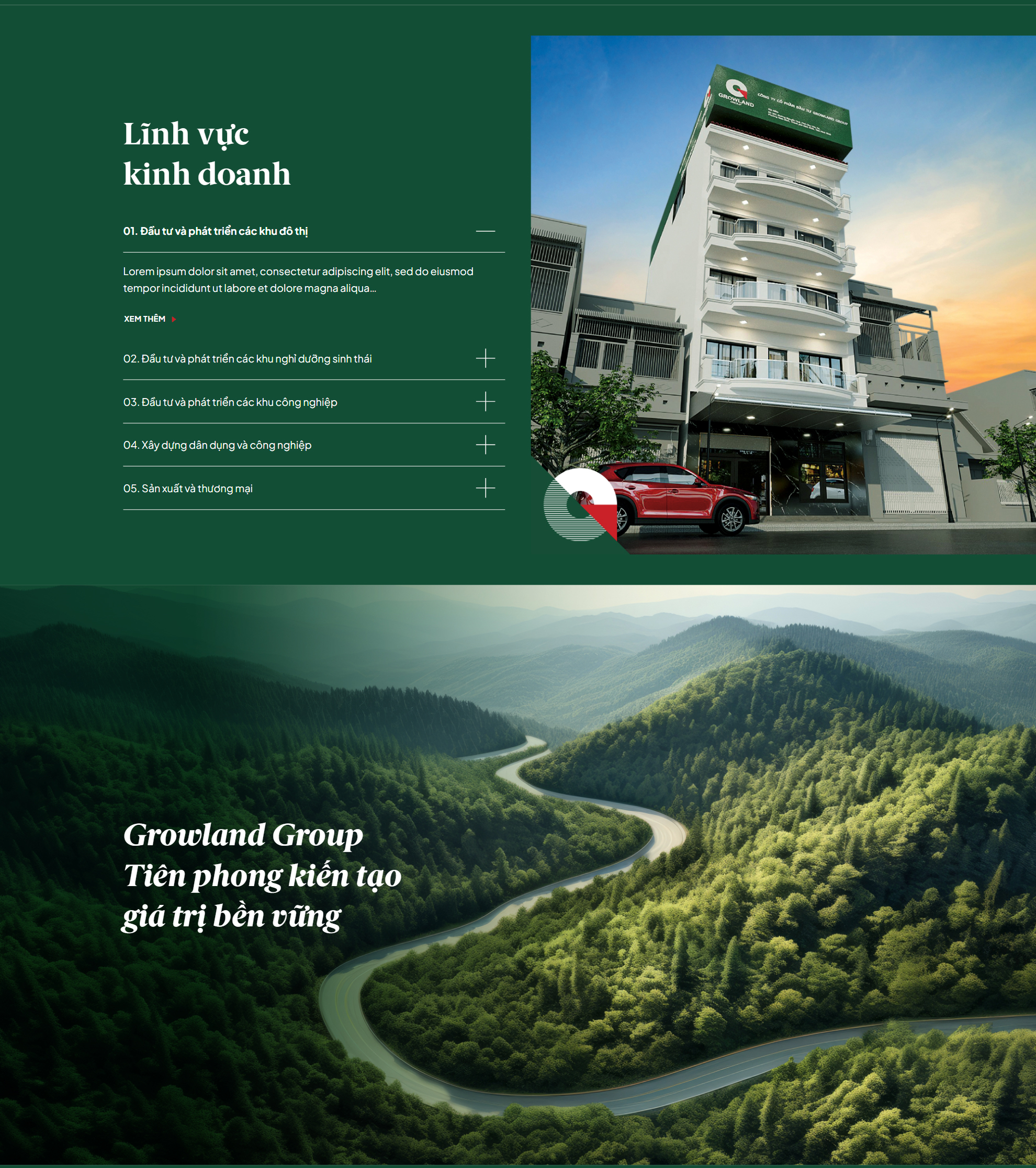 website growland group 02